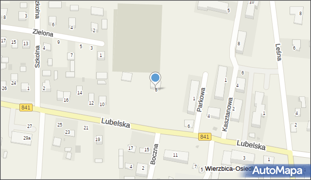Wierzbica-Osiedle, Lubelska, 8, mapa Wierzbica-Osiedle