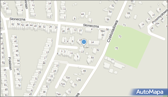 Wrocław, Łuczan, 15, mapa Wrocławia