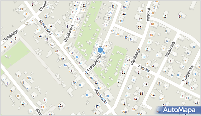 Zabrze, Łukasiewicza Ignacego, 6, mapa Zabrza