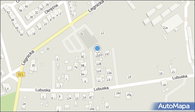 Zabrze, Lubuska, 11C, mapa Zabrza