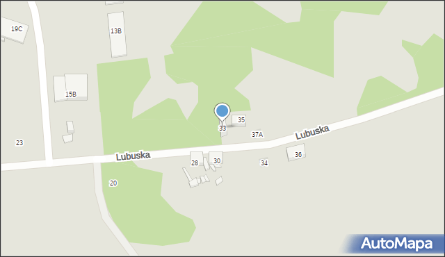 Zabrze, Lubuska, 33, mapa Zabrza