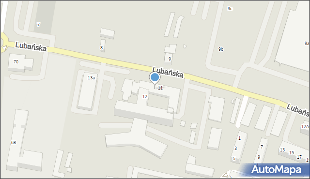 Zgorzelec, Lubańska, 11/12, mapa Zgorzelec