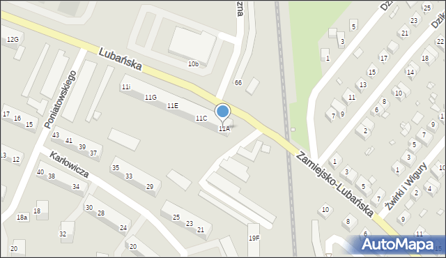 Zgorzelec, Lubańska, 11A, mapa Zgorzelec