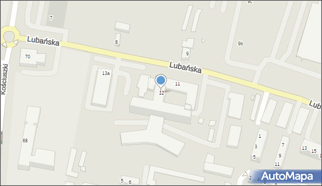 Zgorzelec, Lubańska, 12, mapa Zgorzelec