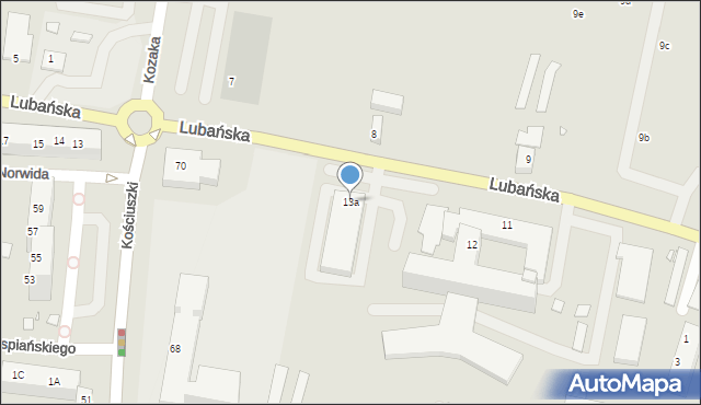 Zgorzelec, Lubańska, 13a, mapa Zgorzelec