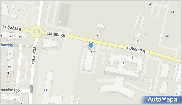 Zgorzelec, Lubańska, 13a, mapa Zgorzelec