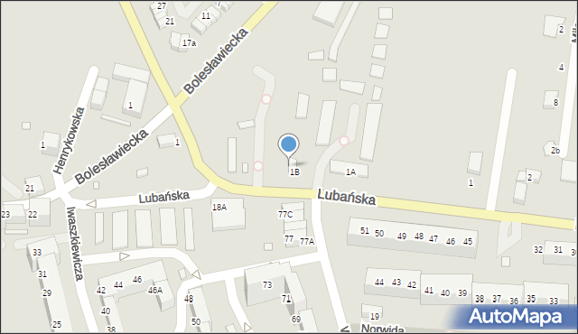 Zgorzelec, Lubańska, 1C, mapa Zgorzelec