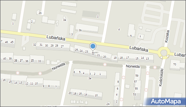 Zgorzelec, Lubańska, 22, mapa Zgorzelec