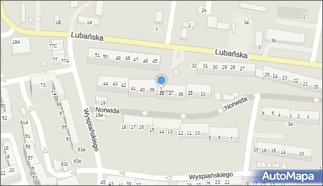 Zgorzelec, Lubańska, 38, mapa Zgorzelec