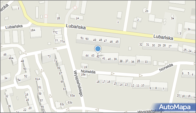 Zgorzelec, Lubańska, 42, mapa Zgorzelec
