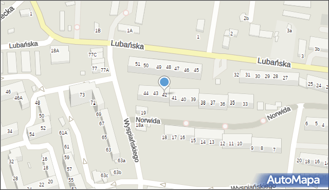 Zgorzelec, Lubańska, 42, mapa Zgorzelec