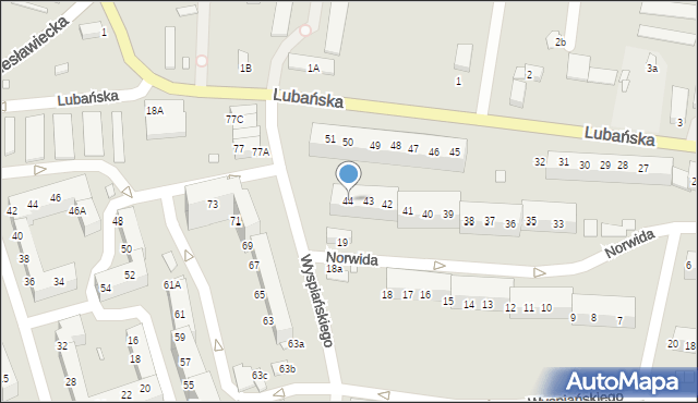 Zgorzelec, Lubańska, 44, mapa Zgorzelec