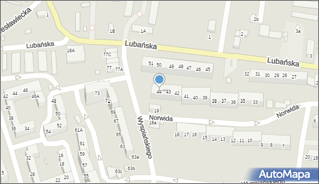 Zgorzelec, Lubańska, 44, mapa Zgorzelec