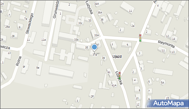 Zgorzelec, Łużycka, 37a, mapa Zgorzelec