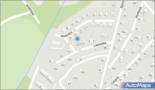 Chrzanów, Lwowska, 12, mapa Chrzanów