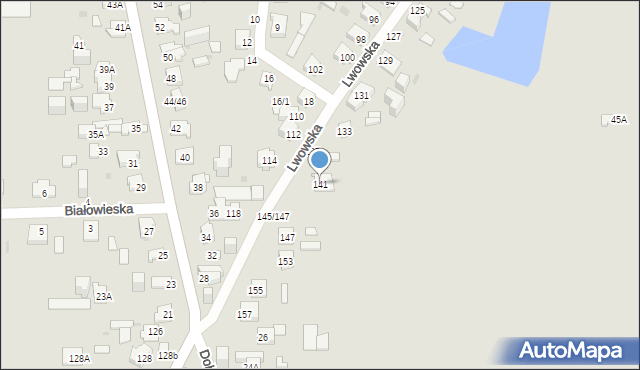 Częstochowa, Lwowska, 141, mapa Częstochowy