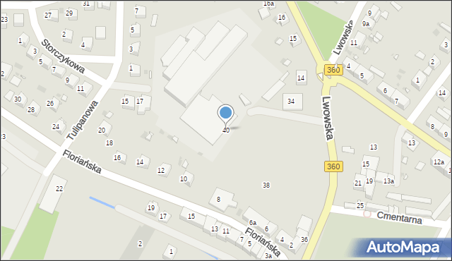 Gryfów Śląski, Lwowska, 40, mapa Gryfów Śląski