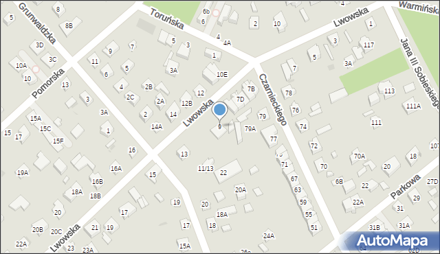 Legionowo, Lwowska, 9, mapa Legionowo