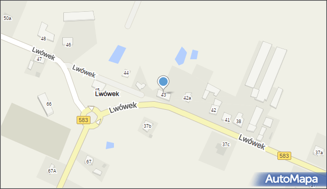 Lwówek, Lwówek, 43, mapa Lwówek