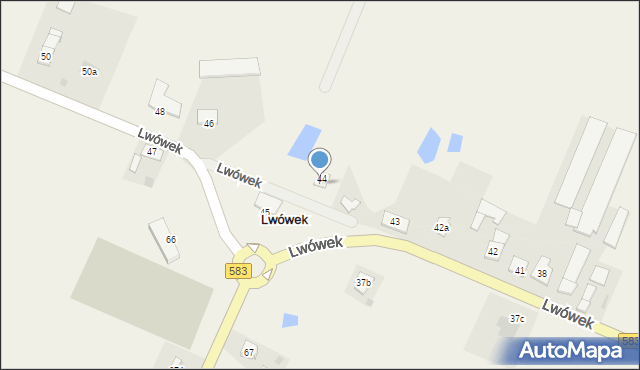 Lwówek, Lwówek, 44A, mapa Lwówek