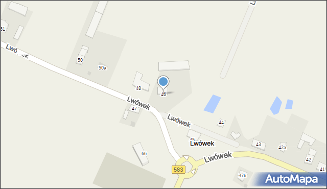 Lwówek, Lwówek, 46, mapa Lwówek