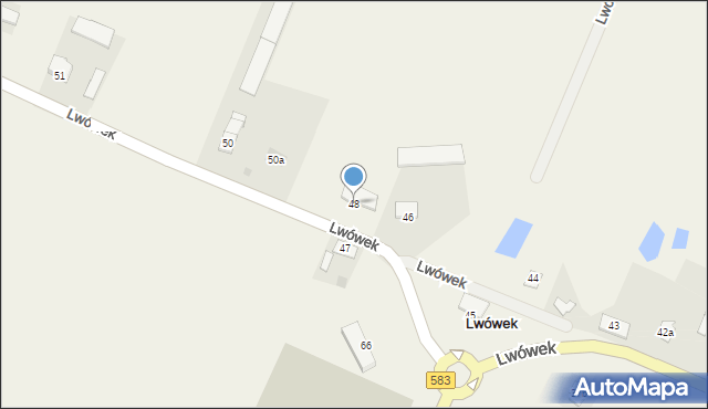 Lwówek, Lwówek, 48, mapa Lwówek