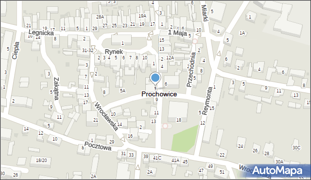 Prochowice, Lwowska, 7, mapa Prochowice