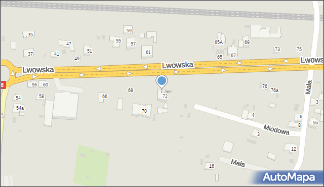 Przemyśl, Lwowska, 62, mapa Przemyśla