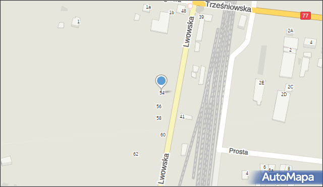 Sandomierz, Lwowska, 54, mapa Sandomierza