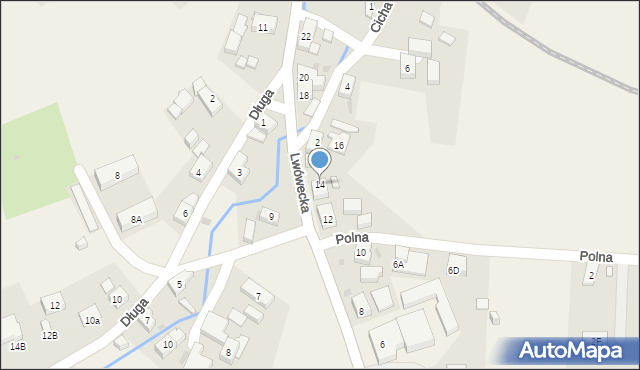 Siedlęcin, Lwówecka, 14, mapa Siedlęcin