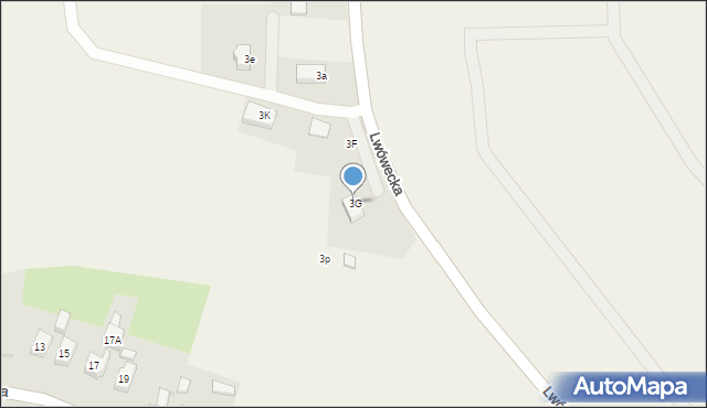 Siedlęcin, Lwówecka, 3G, mapa Siedlęcin