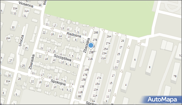 Sosnowiec, Lwowska, 23B, mapa Sosnowca