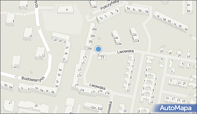 Szczecinek, Lwowska, 15, mapa Szczecinek