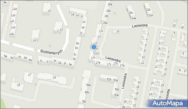Szczecinek, Lwowska, 17g, mapa Szczecinek
