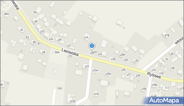 Szczurowa, Lwowska, 120, mapa Szczurowa