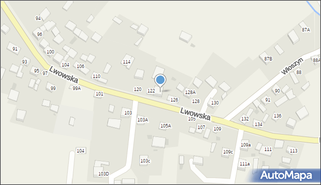 Szczurowa, Lwowska, 124, mapa Szczurowa