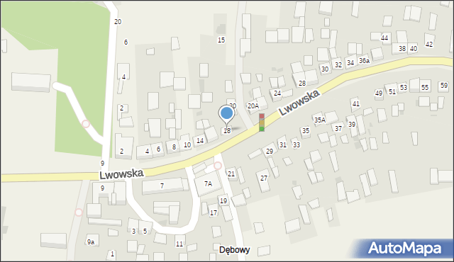 Szczurowa, Lwowska, 18, mapa Szczurowa