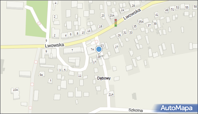 Szczurowa, Lwowska, 19, mapa Szczurowa