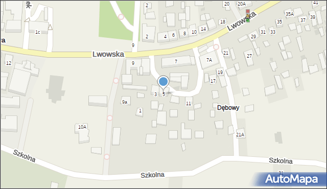 Szczurowa, Lwowska, 5, mapa Szczurowa