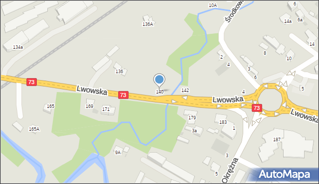 Tarnów, Lwowska, 140, mapa Tarnów