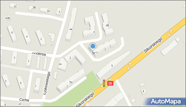 Brodnica, Łyskowskiego Ignacego, 2B, mapa Brodnica