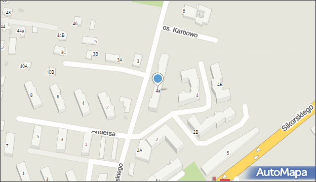 Brodnica, Łyskowskiego Ignacego, 4a, mapa Brodnica