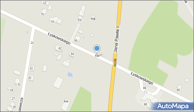 Grudziądz, Łyskowskiego Ignacego, 53b, mapa Grudziądza