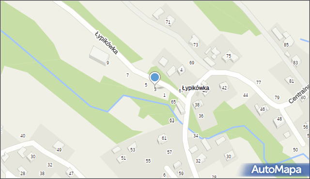 Izdebnik, Łypikówka, 3, mapa Izdebnik