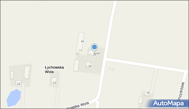 Łychowska Wola, Łychowska Wola, 23, mapa Łychowska Wola