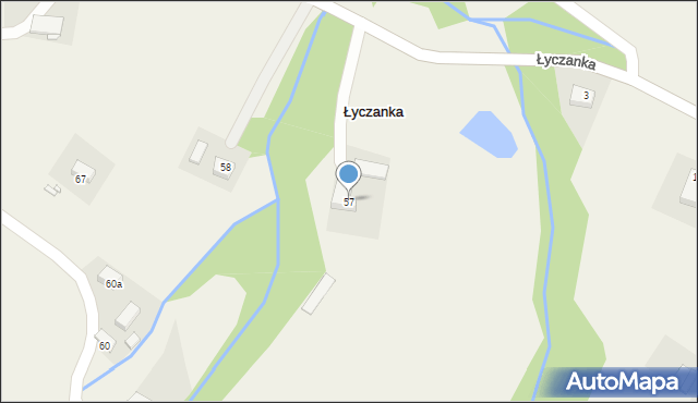 Łyczanka, Łyczanka, 57, mapa Łyczanka