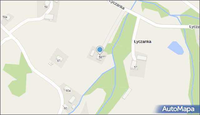 Łyczanka, Łyczanka, 58, mapa Łyczanka