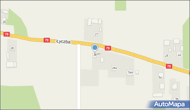 Łyczba, Łyczba, 26, mapa Łyczba