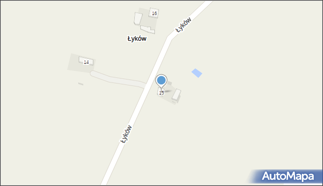 Łyków, Łyków, 15, mapa Łyków