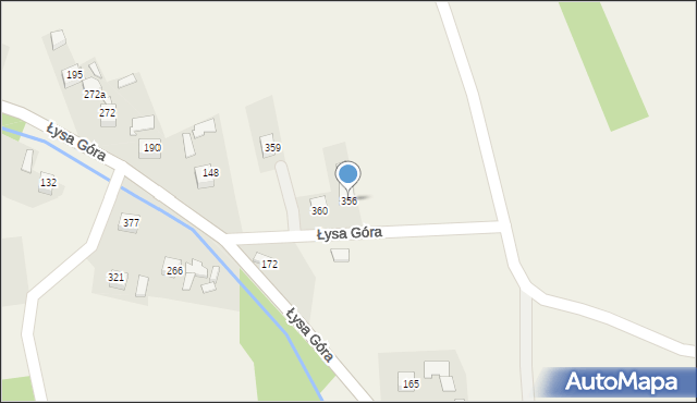 Łysa Góra, Łysa Góra, 356, mapa Łysa Góra